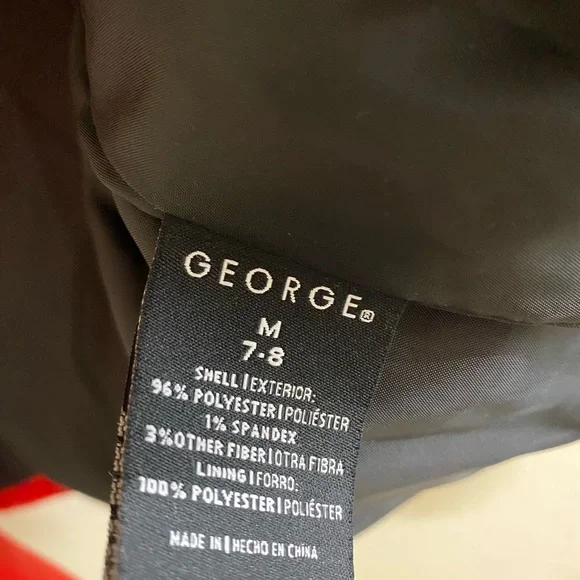 George Kids Scarlet Pea Coat with Faux Fur Trim - Picture 3 of 4